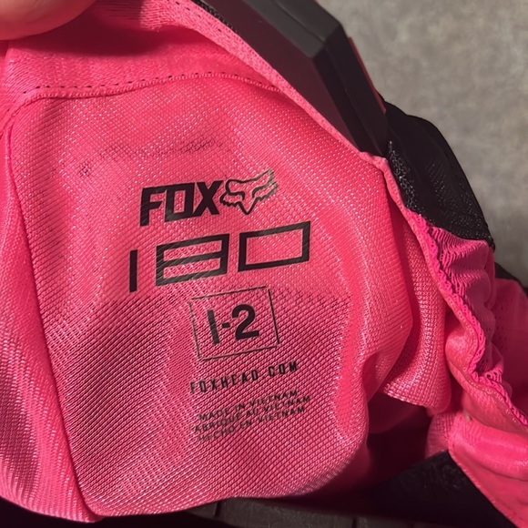 Fox Riding Pants 180 - Black/Pink Size 1-2 NWOT WITH HIP Cushions - Picture 3 of 5